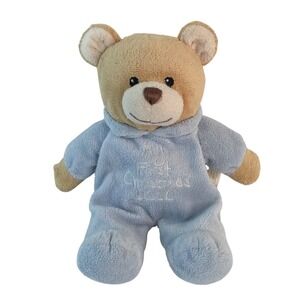Dan Dee Plush My First Christmas 2010 Bear 9in Blue Pajamas Tan Stuffed Animal